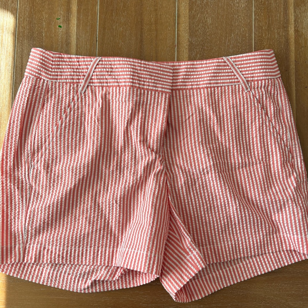 NWT J. Crew seersucker shorts